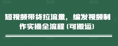 短视频带货拉流量，编发视频制作实操全流程(可搬运)-心语资源网