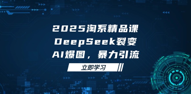 2025 淘系精品课，DeepSeek 裂变，AI 爆图，暴力引流-心语资源网